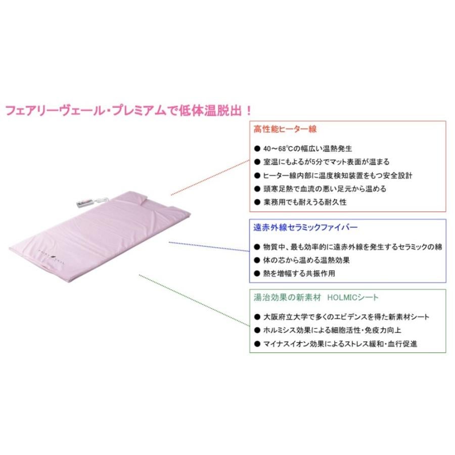 フェアリーヴェール・プレミアム｜岩盤浴ヒートマット 温度調節40～60